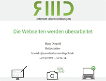 Tablet Screenshot of naturheilpraxis-diepold.de